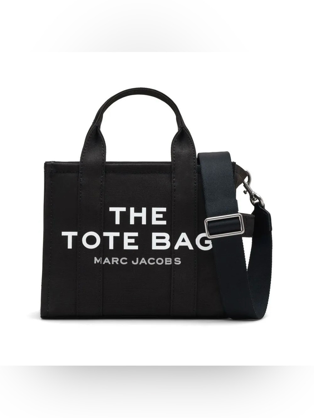 Authentic Marc Jacobs “The Tote Bag” black mini crossbody bag